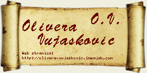 Olivera Vujašković vizit kartica